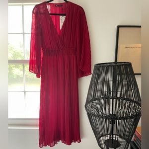 Zara pleated dress NWT